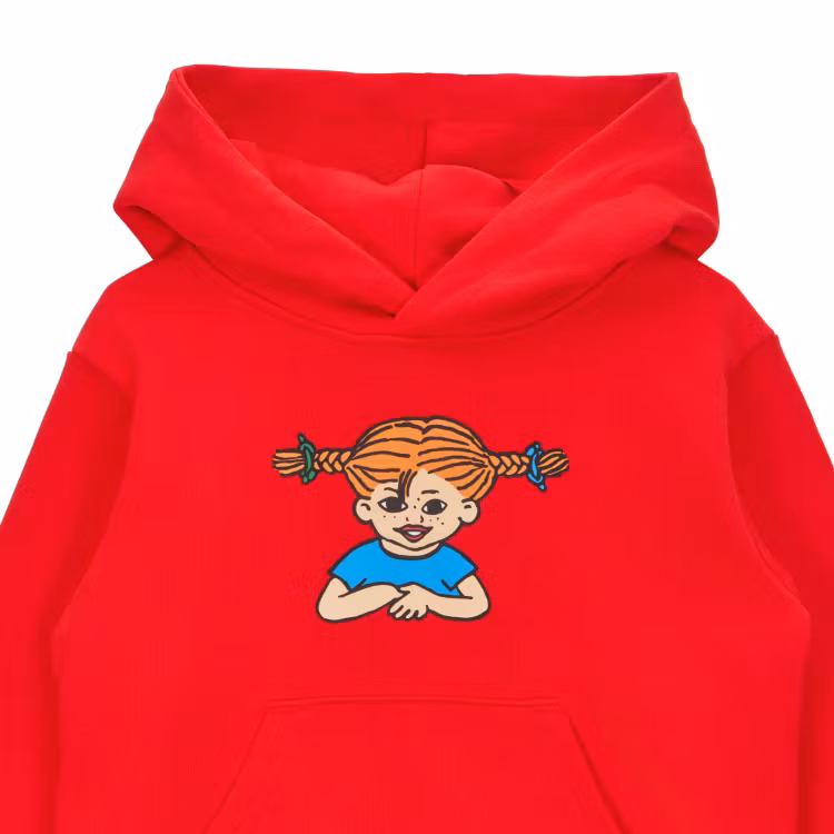 Pippi huvtröja röd