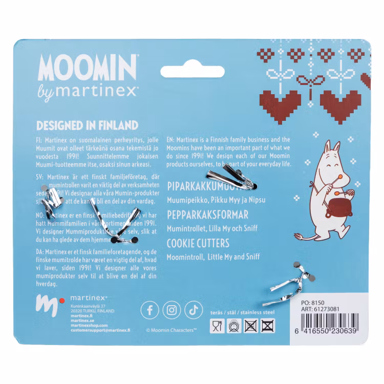 Mumin Midvinter pepparkaksformar 3 st