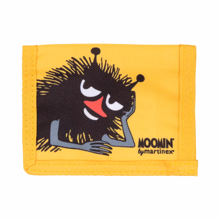 Mumin Juksu plånbok Stinky gul
