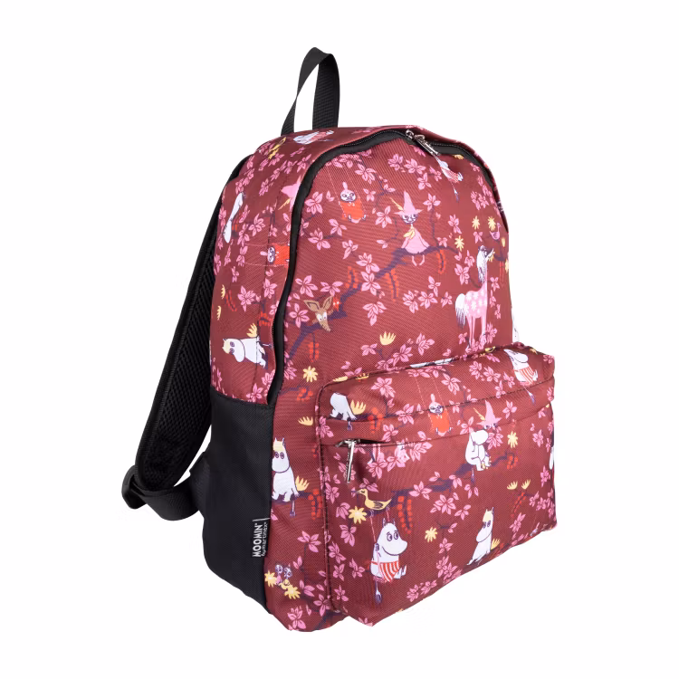 Mumin Nipsu Ryggsäck ryggsäck Klätterträd burgundy