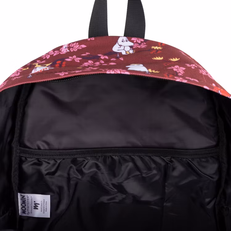 Mumin Nipsu Ryggsäck ryggsäck Klätterträd burgundy