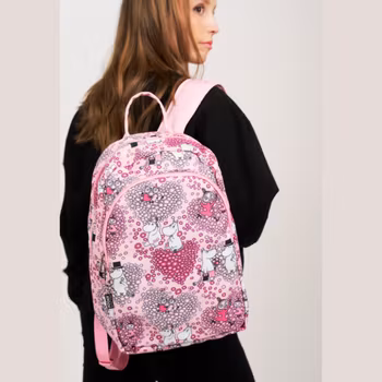 Mumin Sosuli ryggsäck Vänner rosa