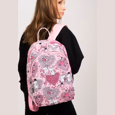 Mumin Sosuli ryggsäck Vänner rosa