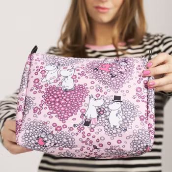 Mumin Vatti necessär vänner rosa