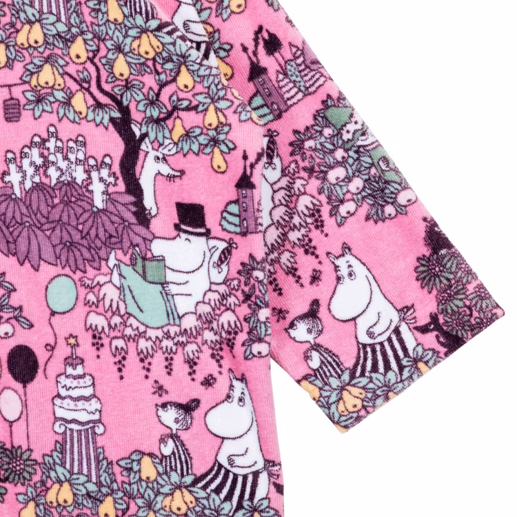 Mumin Skördefest badrock rosa