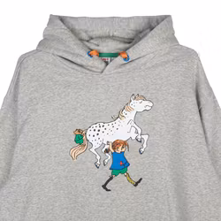 Pippi Kaino huvtröja Pippi gråmelerad