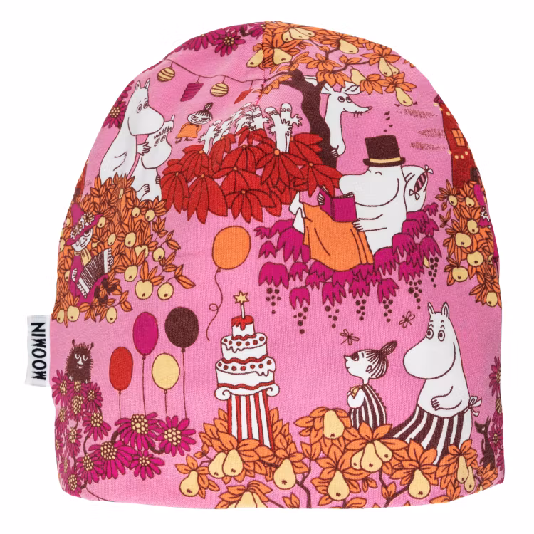 Mumin Skördefest mössa rosa