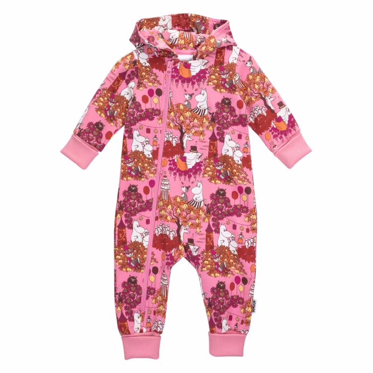 Mumin Skördefest overall baby rosa