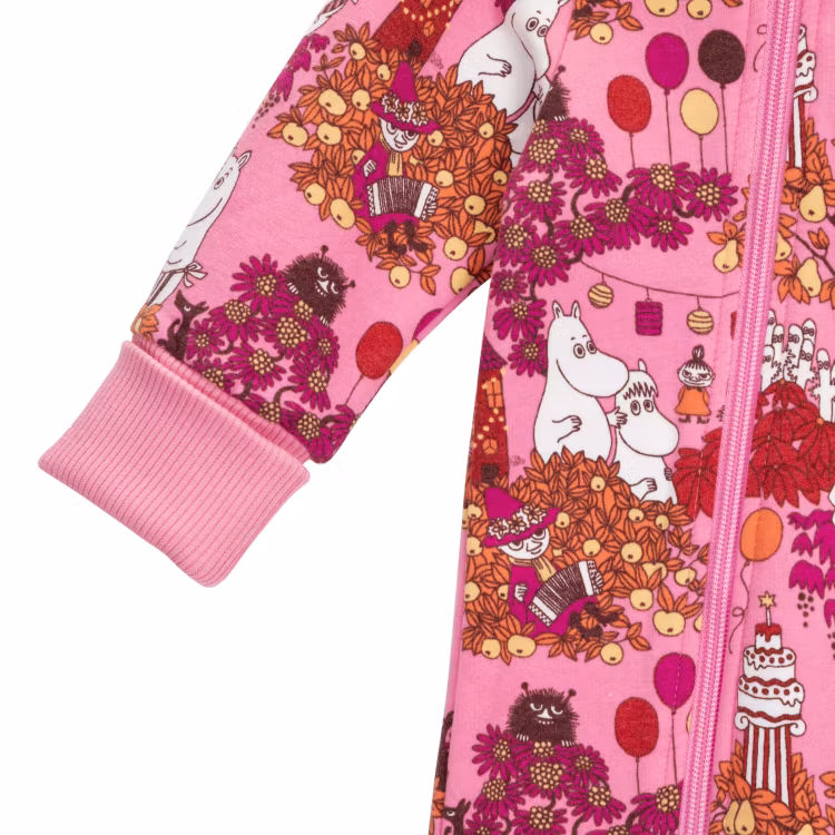 Mumin Skördefest overall baby rosa