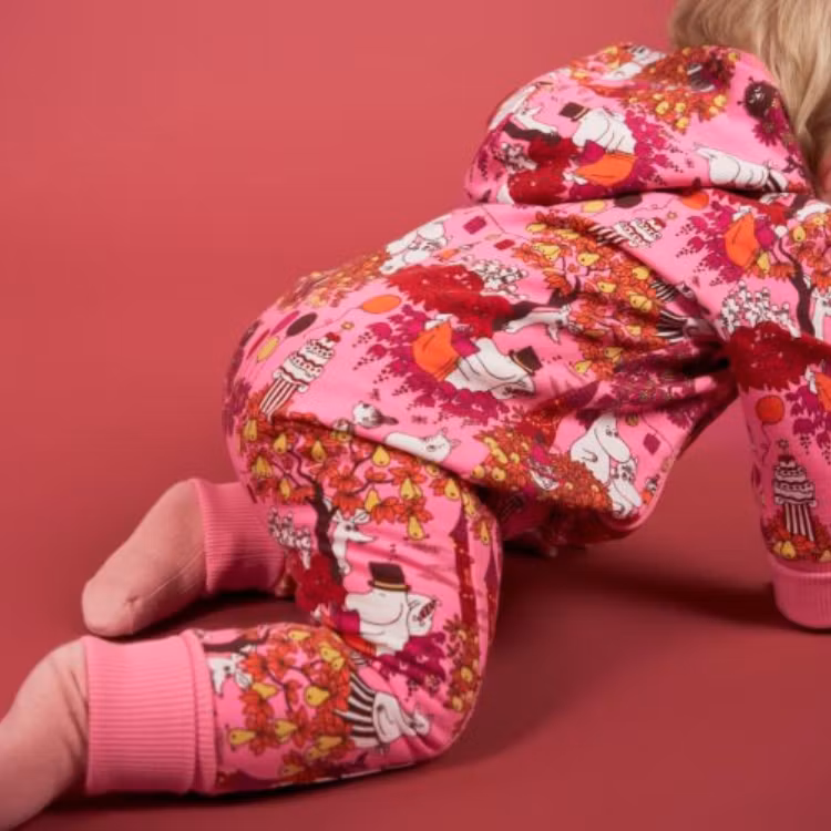 Mumin Skördefest overall baby rosa