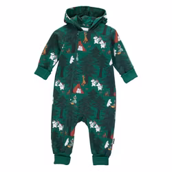 Mumin Tältliv overall baby grön