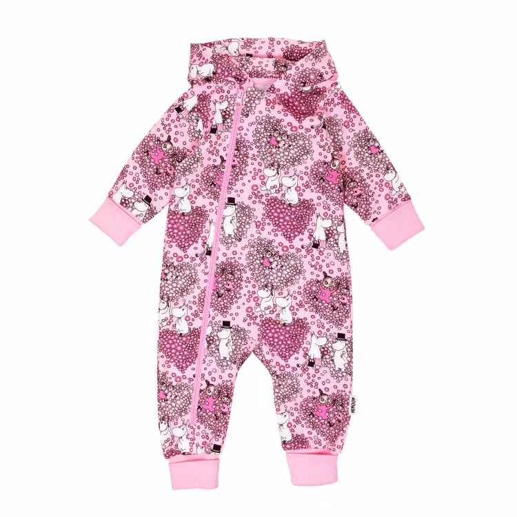 Mumin Vänner overall baby rosa