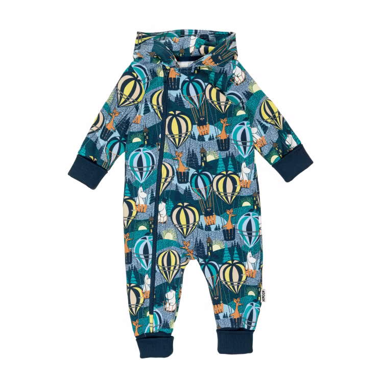 Mumin Flygtur overall baby blå