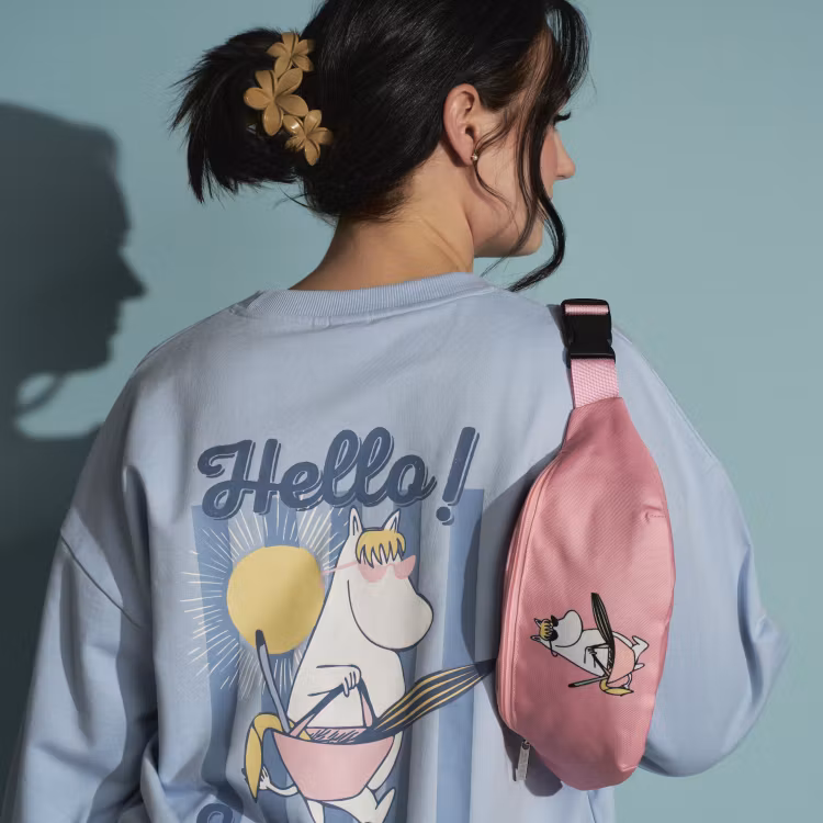 Mumin Sunshine magväska rosa