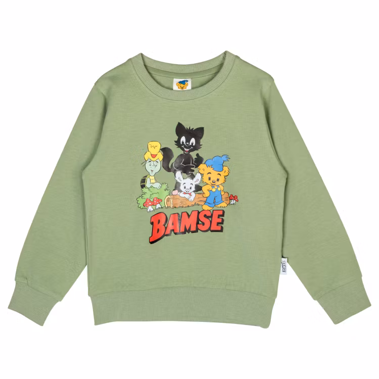 Bamse Björn collegetröja grön
