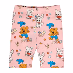 Bamse och blommor shorts rosa