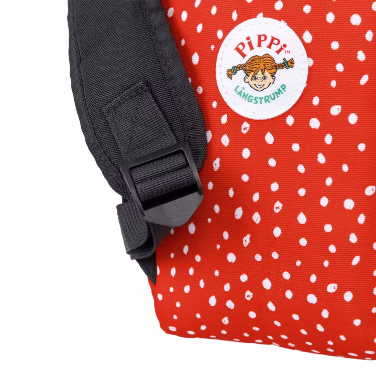 Pippi Virkku ryggsäck Stark röd