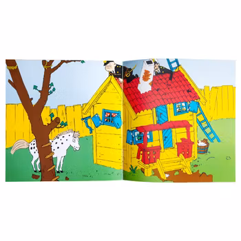 Pippi Långstrump återanvändbara stickerbok