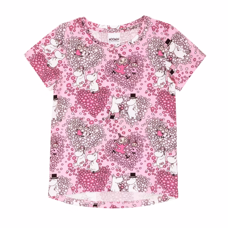 Mumin Vänner shortspyjamas rosa