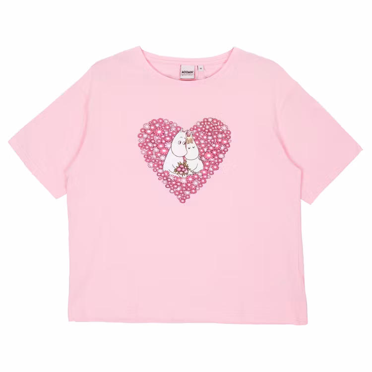 Mumin Shortspyjamas Vänner rosa