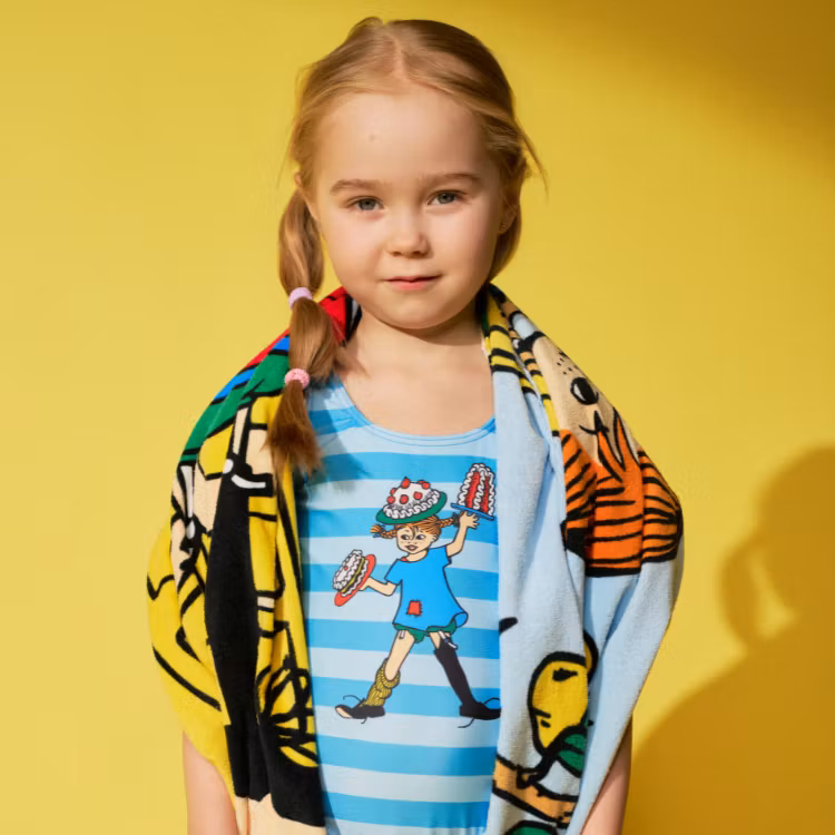 Pippi Tårta baddräkt blå