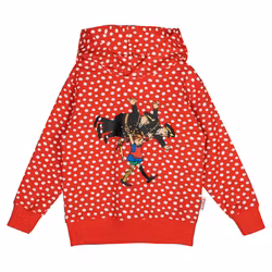 Pippi Prickigt huvtröja röd