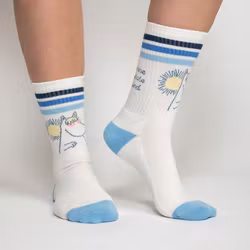 Mumin Sunshine strumpor vit
