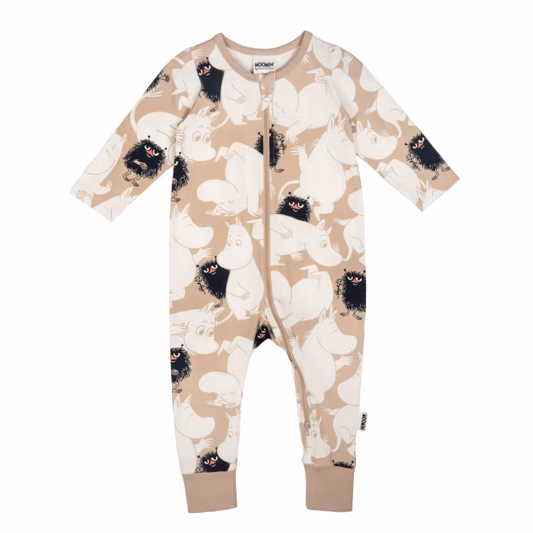 Mumin Vild Stinky pyjamas beige