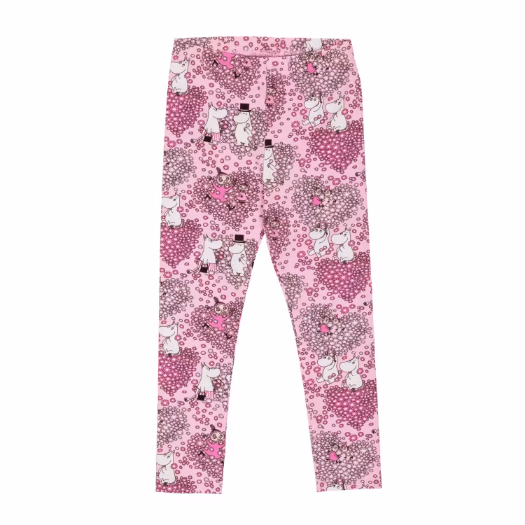 Mumin Vänner leggings rosa