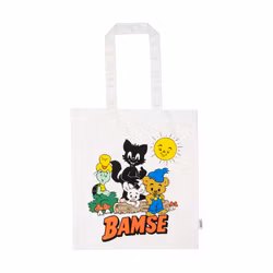 Bamse tygkasse vit