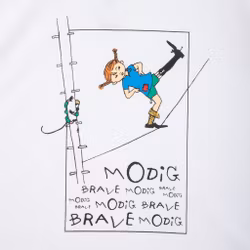 Pippi modig t-shirt nvit barn