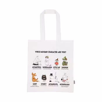 Mumin Moomin Characters tygkasse vit