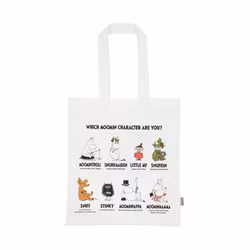 Mumin Moomin Characters tygkasse vit