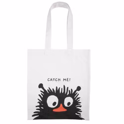 Mumin Catch me ekoväska vit