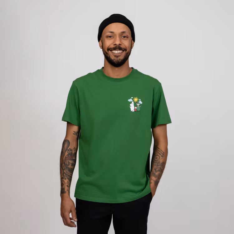 Mumin Alvi t-shirt Welcome grön