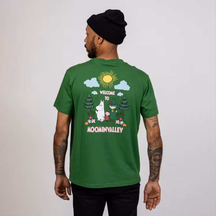 Mumin Alvi t-shirt Welcome grön
