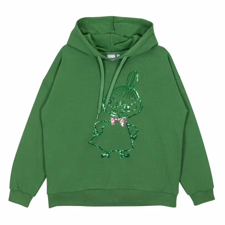 Mumin Salla huvtröja Lilla My grön