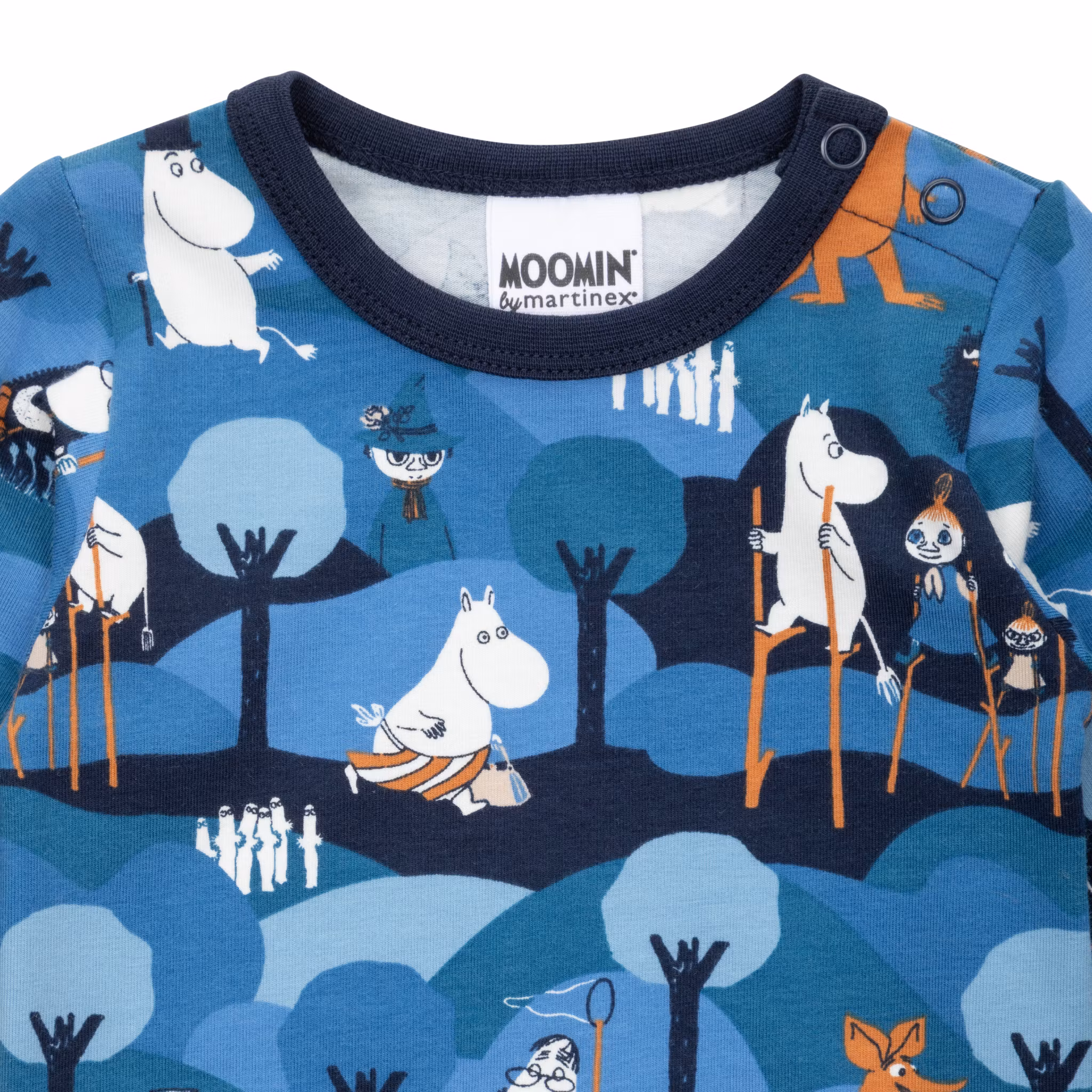 Mumin Äventyr body blå