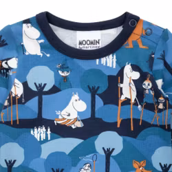 Mumin Äventyr body blå