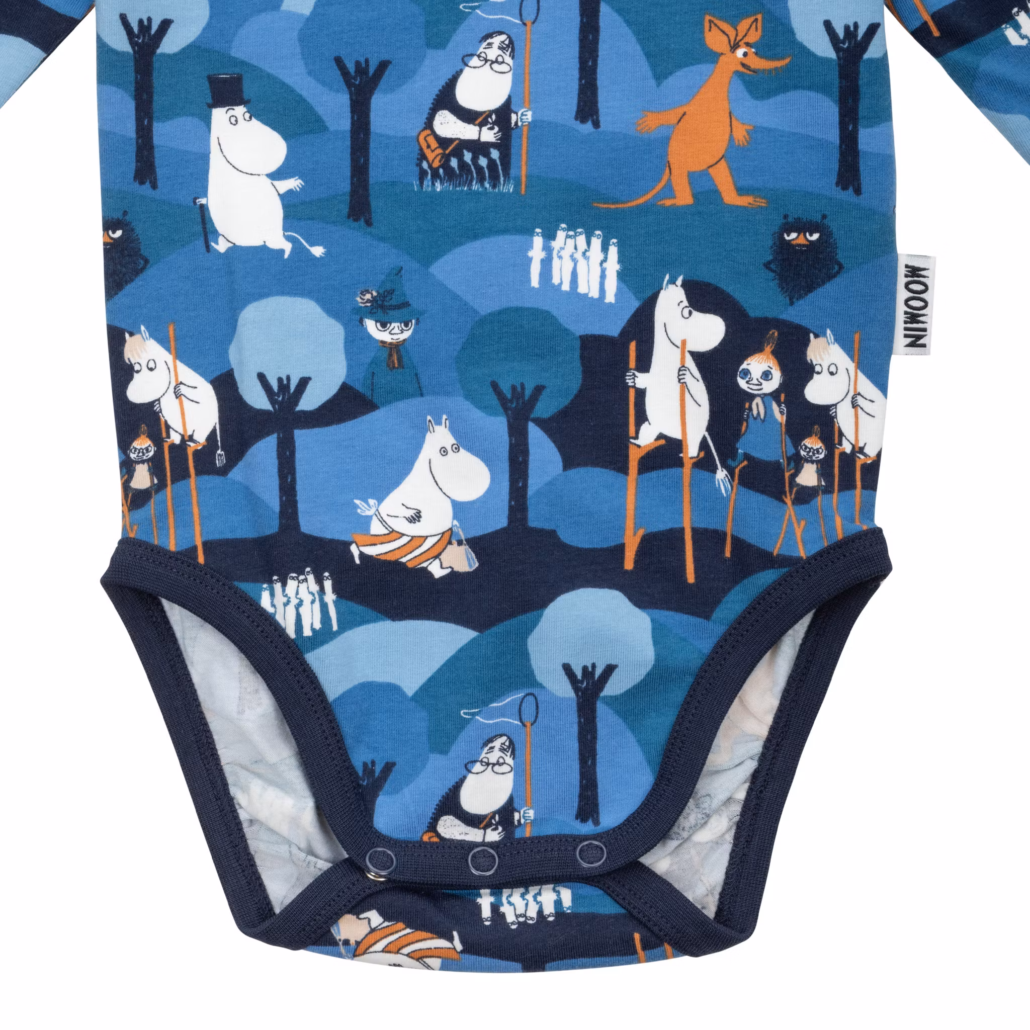 Mumin Äventyr body blå