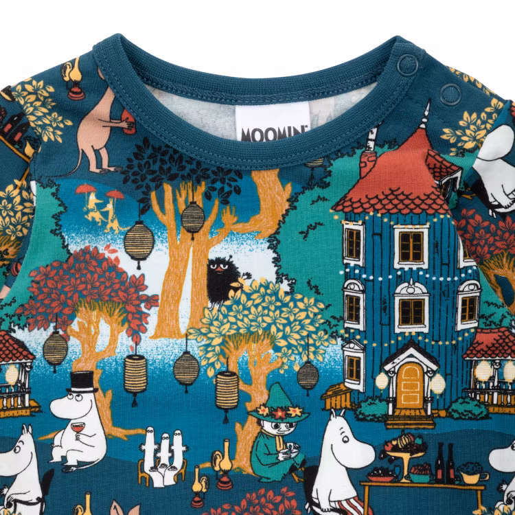 Mumin Festlighet body blå