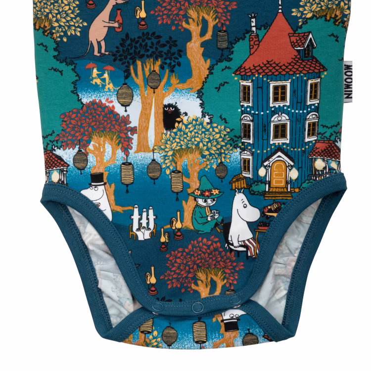 Mumin Festlighet body blå