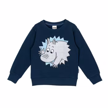 Mumin Hej Mumin collegetröja mörkblå