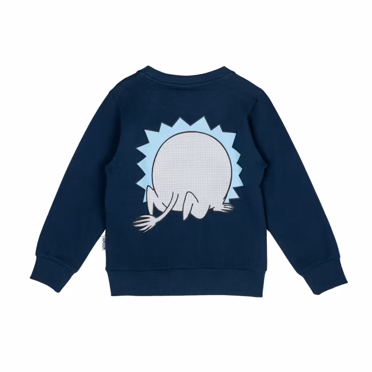 Mumin Hej Mumin collegetröja mörkblå