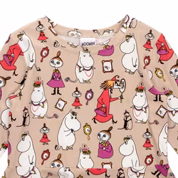 Mumin Speglar klänning beige