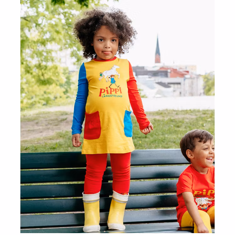 Pippi tunika med fickor