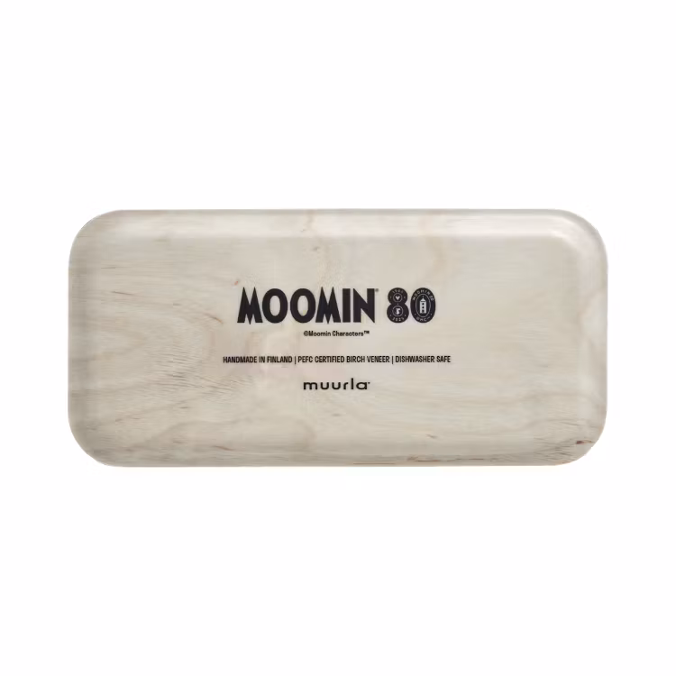 Mumin Bricka 80år 27x13cm