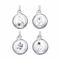 Mumin julkulor 4-pack 5 cm Let it snow