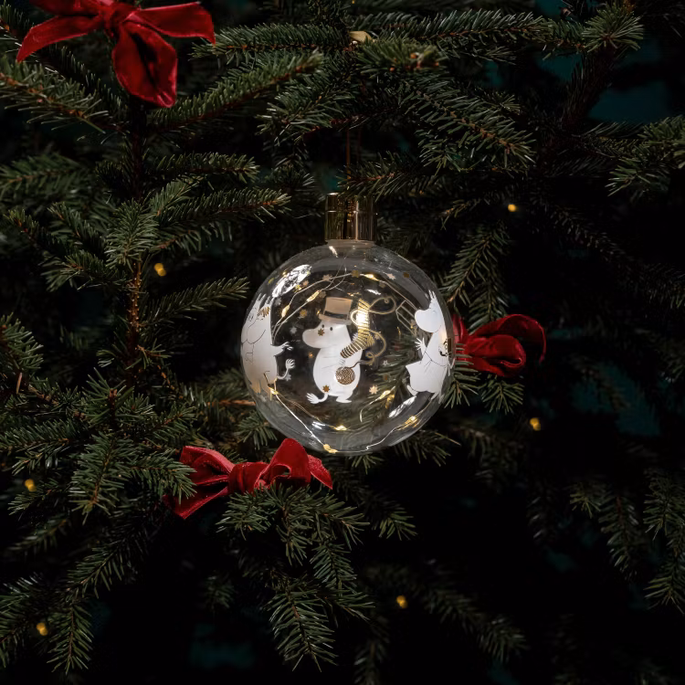 Mumin julkula med LED-ljus 11 cm sparkling stars