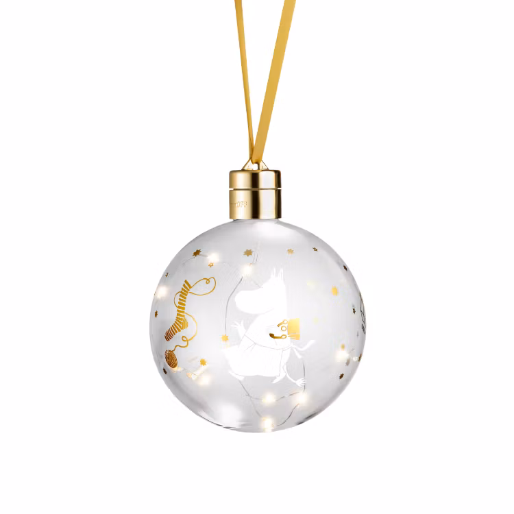 Mumin julkula med LED-ljus 11 cm sparkling stars
